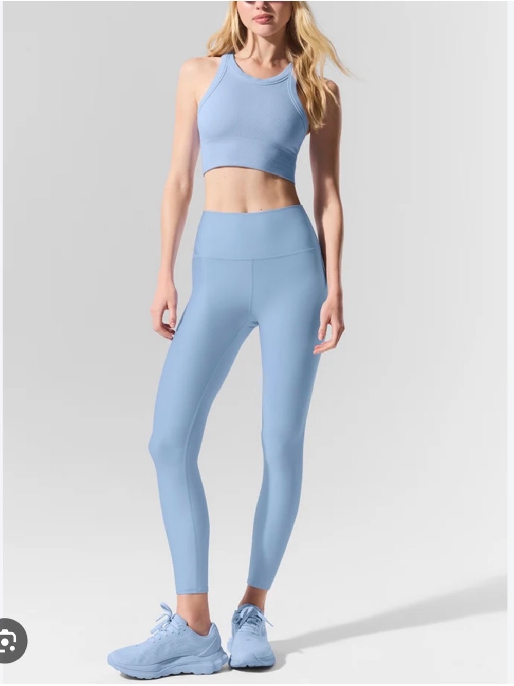 ALO Yoga 7/8 High-Waist Airlift Legging in Seashell Blue